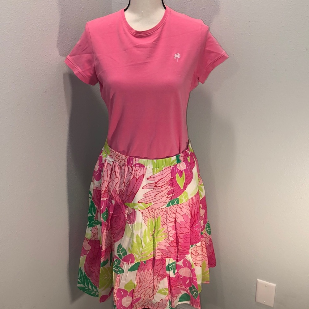 Vintage Lilly Pulitzer skirt/shirt 🦜 parrot